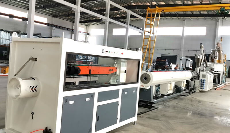 PVC Pipe Production Line is running